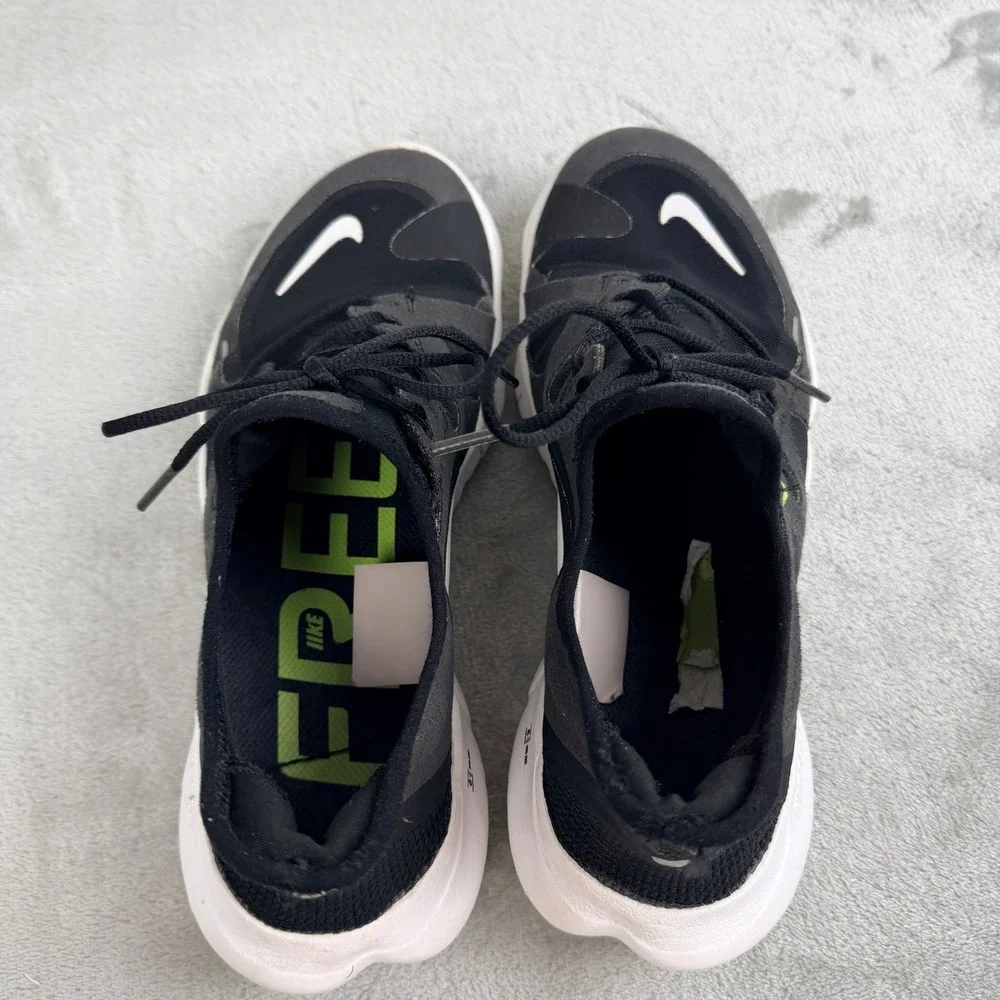 Nike Free RN 5.0 Mens Running‎ Shoes Black White AQ1316-003 Size 9
